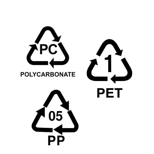 WAteral menggunakan bahan Polypropylene, PET  dan Polikarbonat  yang 100 persen original dan ramah lingkungan
